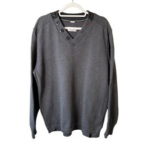 S.Oliver Men's Gray Knit Sweater Size XXL Casual European Fashion Fall Winter